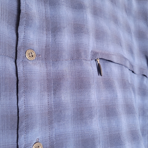 Eddie Bauer Men's Plaid Short Sleeve Button Up Shirt Lot Of 2 Size XL Tall - Picture 3 of 15